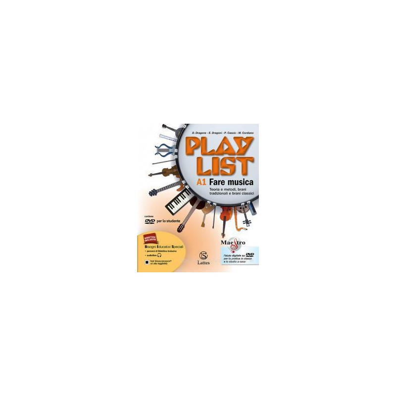 PLAYLIST VOL. A1 CON CD E DVD+A2+NOTE E ACCORDI A1  FARE MUSICA A2  FARE MUSICA Vol. 1