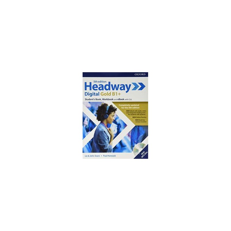 HEADWAY DIGITAL GOLD B1+ 5TH ED SB&WB S/C + EBK + CD
