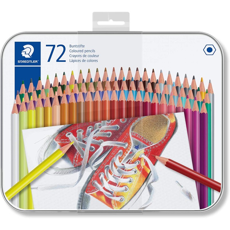 set-matite-colorate-esagonali-in-scatola-di-metallo-72pz-staedtler-175-m72