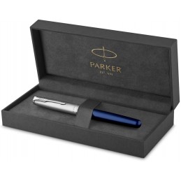 parker-sonnet-sandblasted-stainless-steel-and-blue-lacquer-fountain-pen