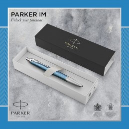 parker-im-penna-a-sfera--azzurro-e-grigio-premium-con-finiture-cromate--punta-media-con-ricarica-d