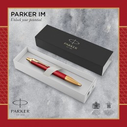 parker-im-penna-a-sfera--rosso-laccato-premium-con-finiture-in-oro--punta-media-con-ricarica-di-in