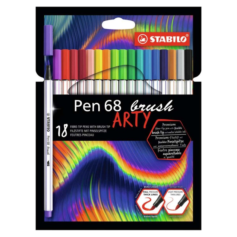 stabilo-pen-68-brush-arty-confezione-18-colori