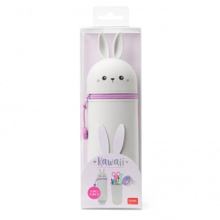 ASTUCCIO 2 IN 1 IN MORBIDO SILICONE - KAWAII BUNNY