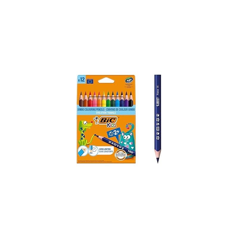 bic-kids-evolution-triangle-pastelli-102-mm-confezione-da-12