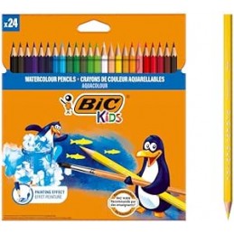 bic-kids-matite-colorate-acquerellabili-aquacouleur-colori-assortiti-confezione-da-24-matite