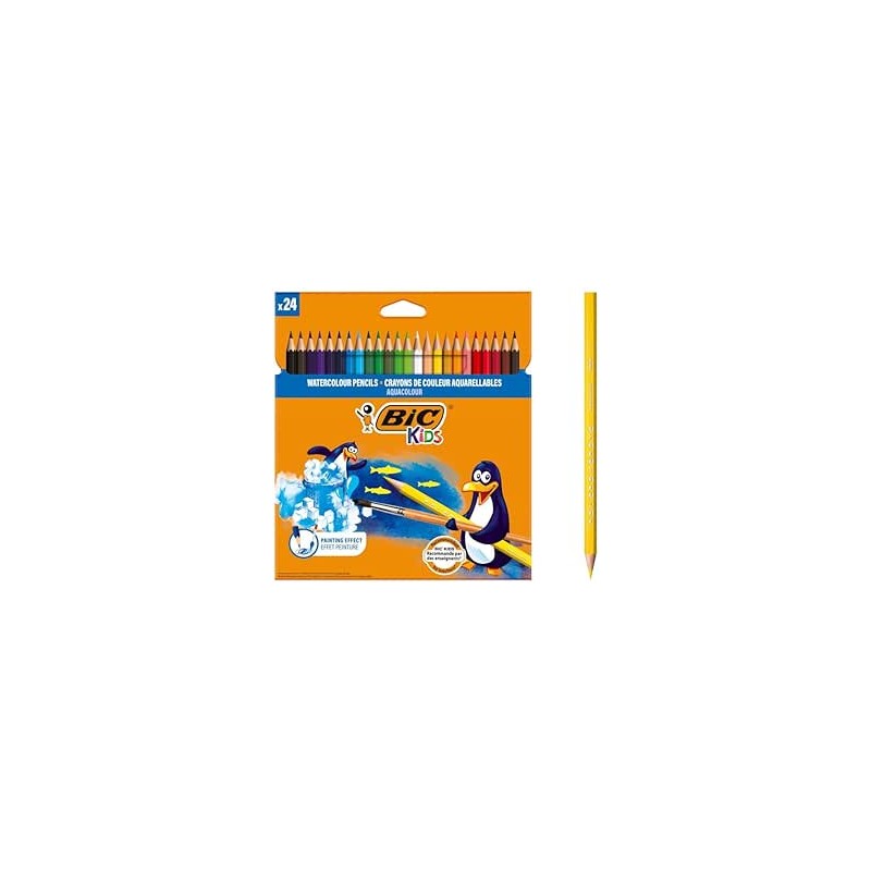 bic-kids-matite-colorate-acquerellabili-aquacouleur-colori-assortiti-confezione-da-24-matite