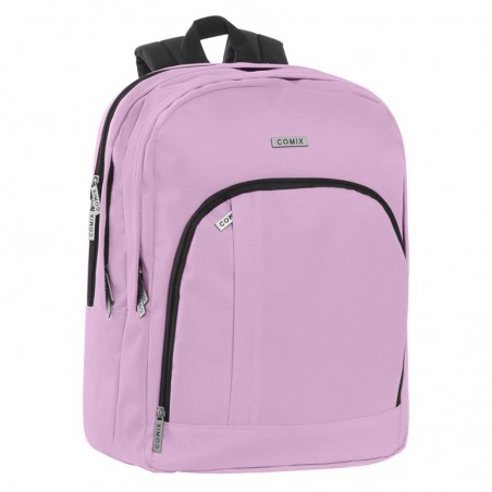 ZAINO ORGANIZZATO MONOCOLORE GLICINE 2024-2025 COMIX 71509GL