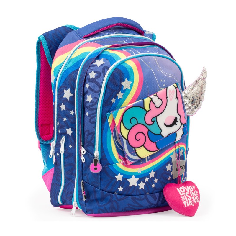 zaino-scuola-estensibile-3-scomparti-round-unicorn-gopop