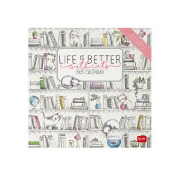 calendario-da-parete-legami-2025-cm30-x-29-life-is-better-ith-cats