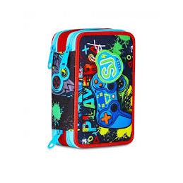 astuccio-triplo-scomparto-game-led-boy-con-3-zip-sj-gang-seven-completo