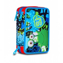 astuccio-triplo-scomparto-fantasys-boy-con-3-zip-sj-gang-seven-completo