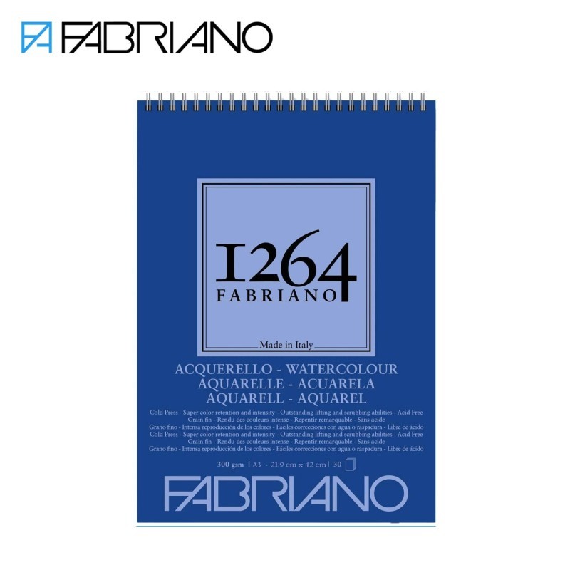 fabriano-1264-acquerello--blocchi-di-carta-per-acquerello-rilegati-a-spirale--30-fogli-a-grana-fin fabriano-1264-acquerello--blocchi-di-carta-per-acquerello-rilegati-a-spirale--30-fogli-a-grana-fin