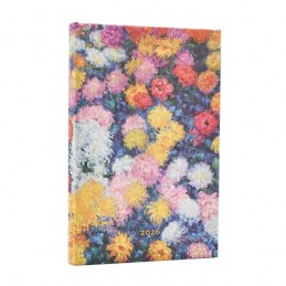 agenda-mini-95x14-12-mesi-settimanale-orizzontale-crisantemi-di-monet-paperblanks