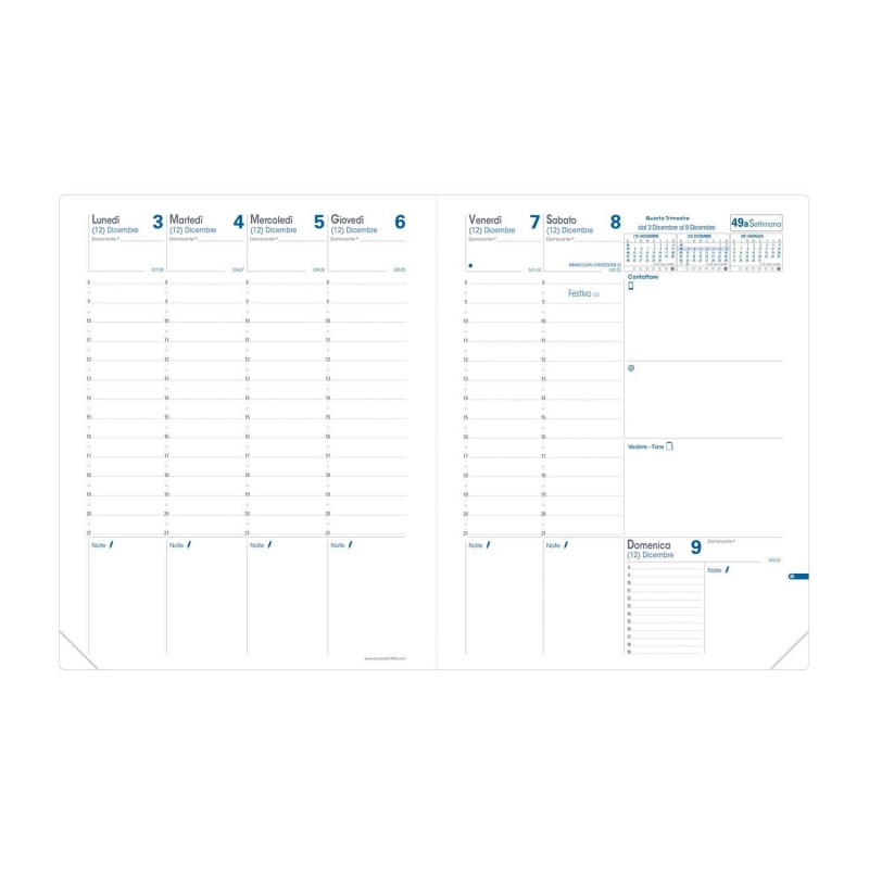 ricambio-agenda-quo-vadis-trinote-2025-settimanale-18x24-cm