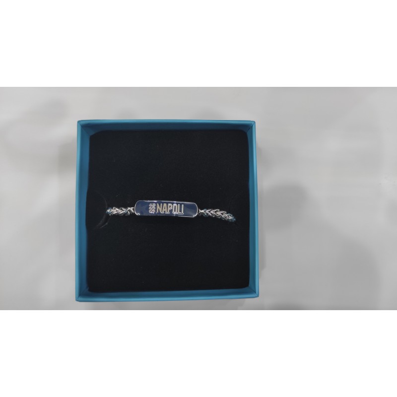 bracciale-napoli-acciao-scritta-ssc-napoli-blu