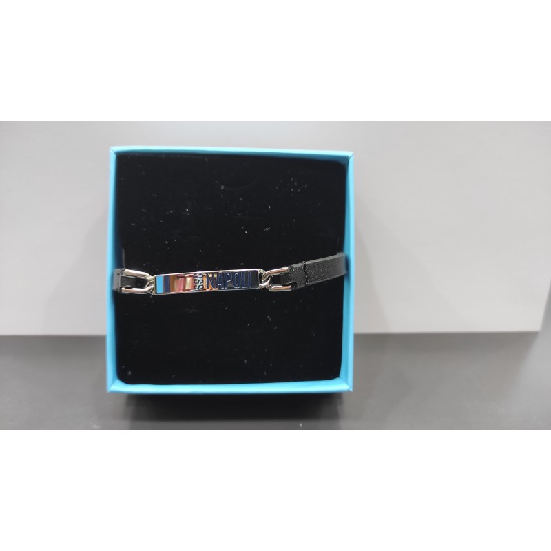 bracciale-napoli-acciao-scritta-ssc-napoli-blu