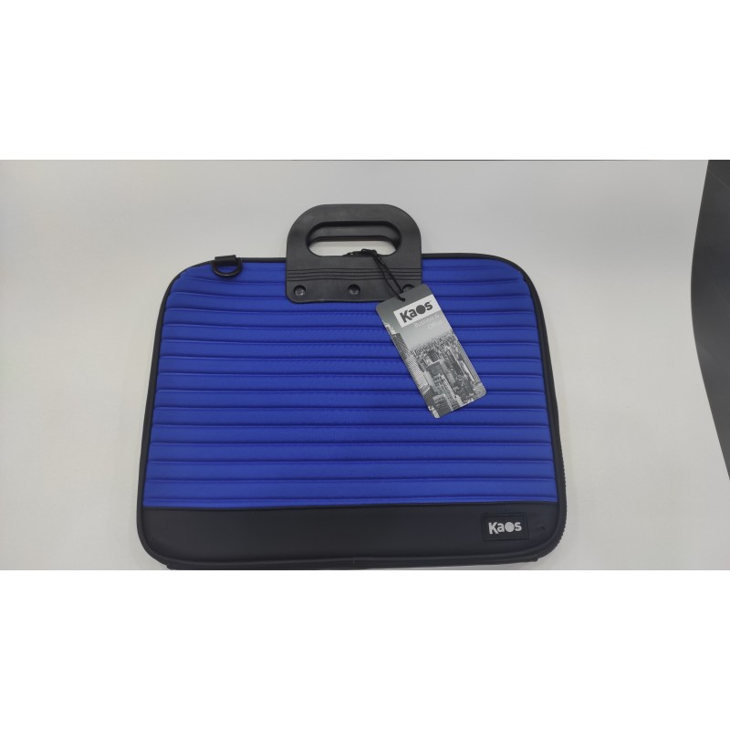 cartella-porta-pc-rigida-embossed-blu-kaos