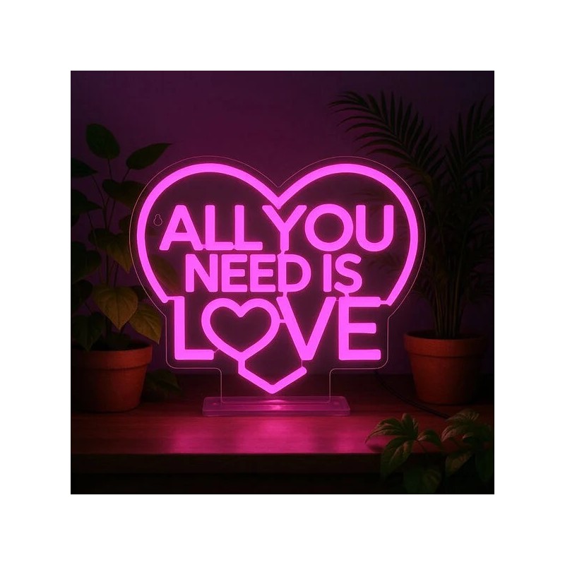 lampada-led-effetto-neon--all-you-need-is-love--its-a-sign