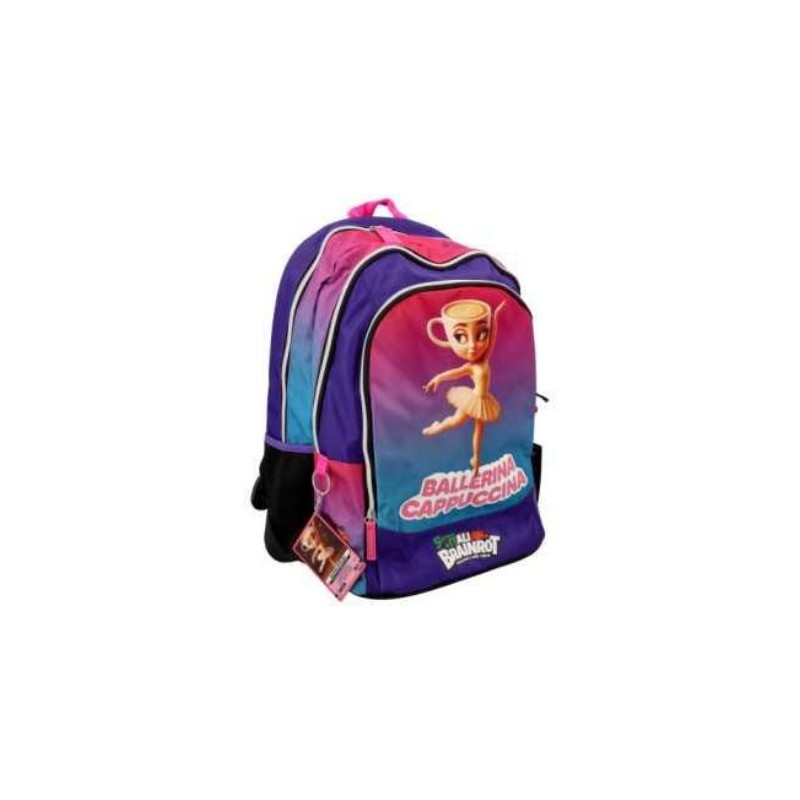 zaino-scuola-organizzato-ballerina-cappuccina-italian-brainrot