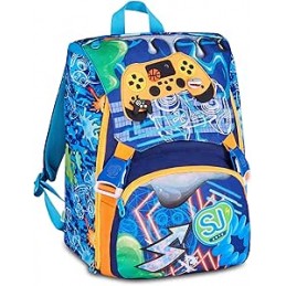 sj-gang-style-jam-gang-zaino-scuola-estensibile-joyful-pins-boy-blu-24l-zip-laterali-inserto-con