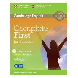 COMPLETE FIRST FOR SCHOOLS +CD ROM